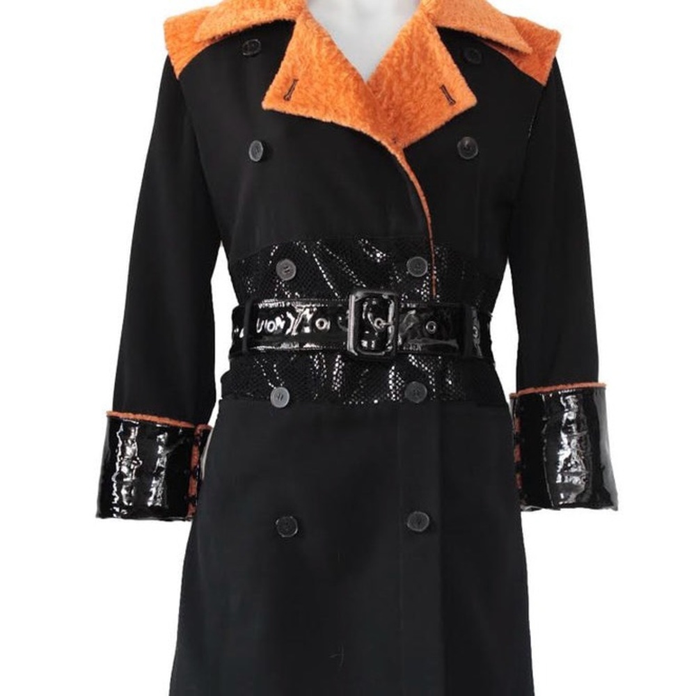RARE Georgine Newton Wool leather Coat - Picture 3 of 16
